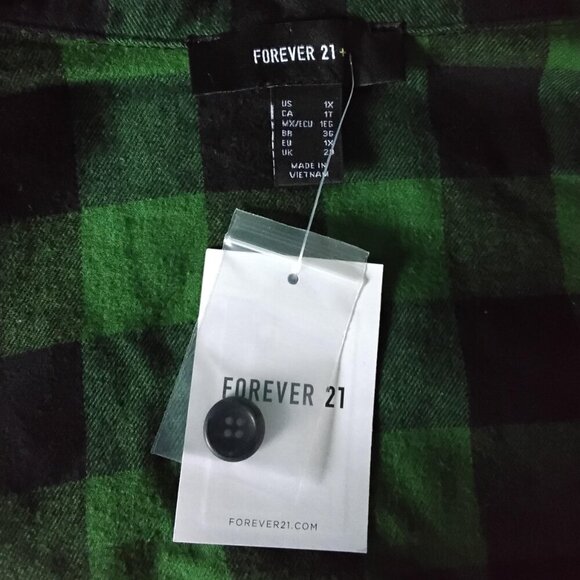 NEW - SLEEPWEAR / PAJAMA SET - GREEN - FOREVER 21 - SIZE 1X - Picture 3 of 6